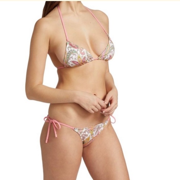 Zimmerman brighton 2 piece triangle bikini set in paisley print - Picture 5 of 11